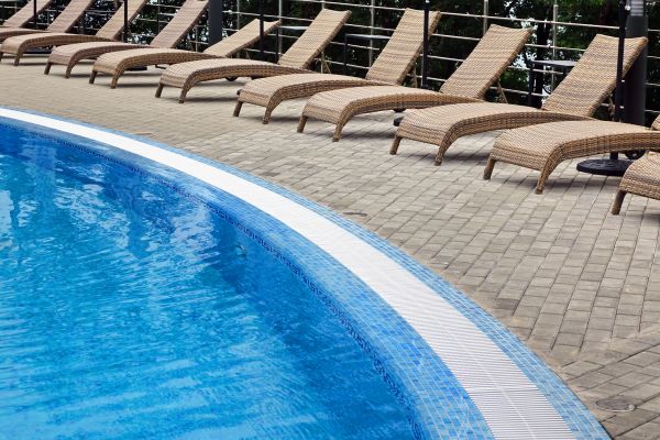 Cost of Poolside Hardscaping in Brandon